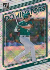 2022 Donruss Dominators Diamond #D-6 Matt Olson - Oakland Athletics