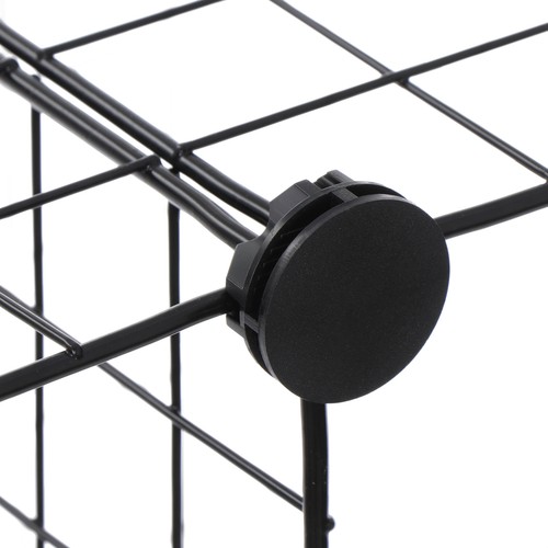 Wire Cube Storage 12-Cube Storage Organizer Metal Modular Bookshelf Shelf Black - Picture 17 of 24