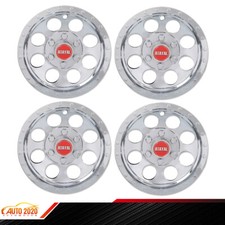Fit For EZGO Club Car and Yamaha Golf Cart 10" Wheel Cover Hub Caps Silver 4Pcs