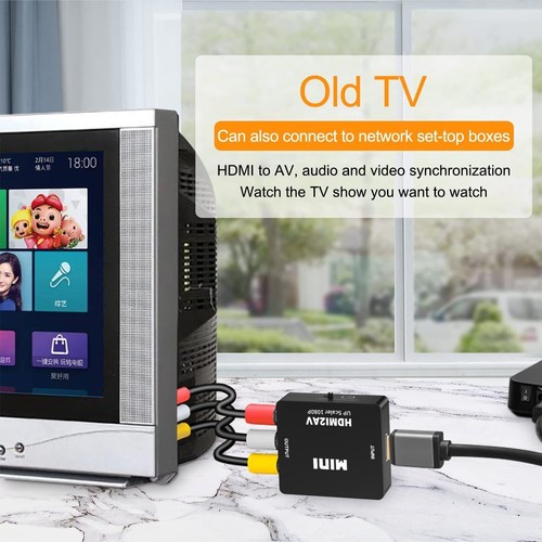 HDMI To RCA AV Adapter Converter Cable CVBS 3RCA 1080P Composite Video Audio - Picture 11 of 15
