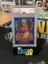 Trey Lance Blue Shimmer Prizm PSA 8 San Francisco 49ers /25
