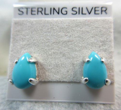 SLEEPING BEAUTY TURQUOISE - Genuine .925 Sterling Silver Necklace & Earring Set - Picture 9 of 12