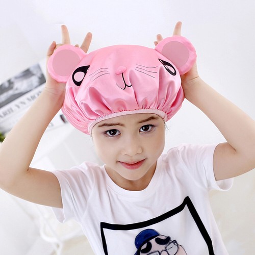 2 Pcs Mädchen Dusche Caps ventes exceptionnelles Kinder Dusche Hut Wasserdicht Hut Bad Spa Haar Kappen