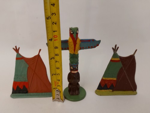 Figuras de juguete vintage raras de plástico de Polonia x13 soldados indios 5-6 cm - Imagen 16 de 19