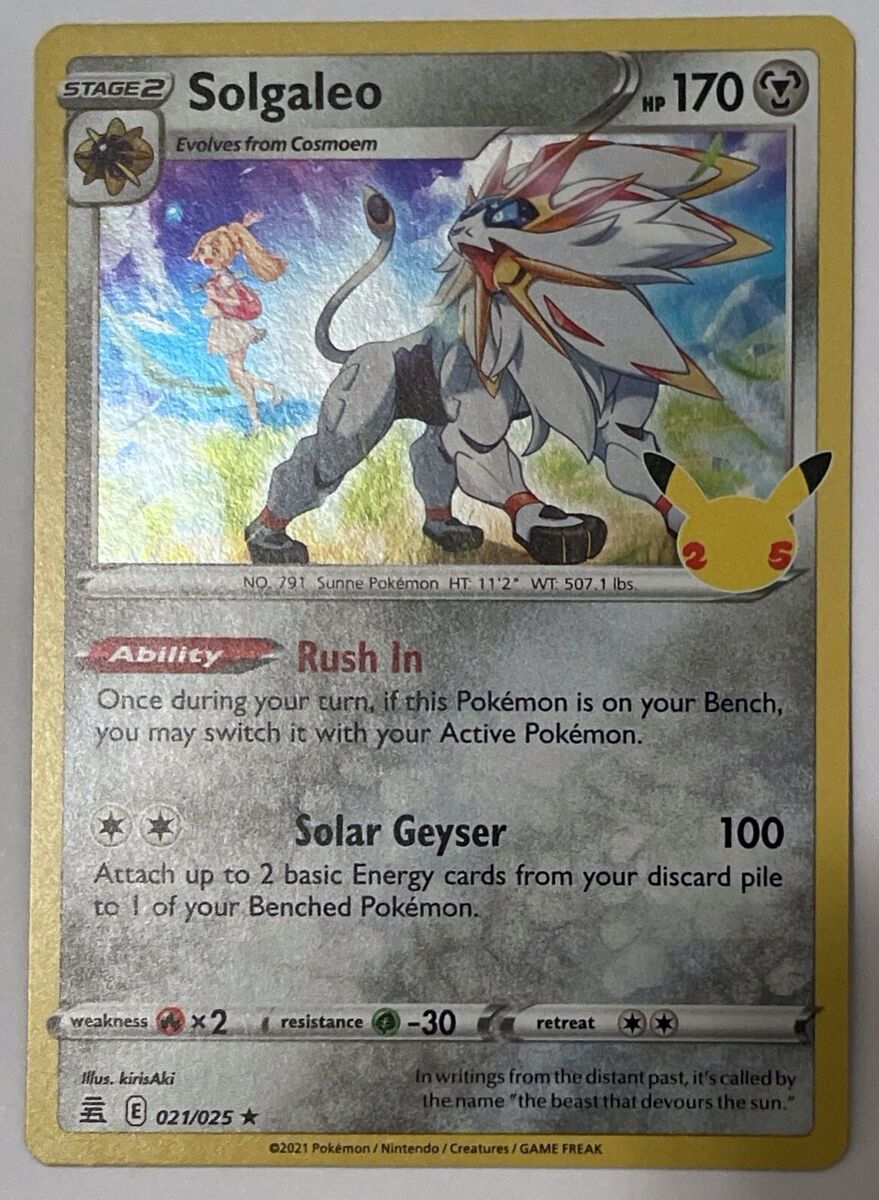2021 Pokemon Celebrations SOLGALEO #21 021/025 25th