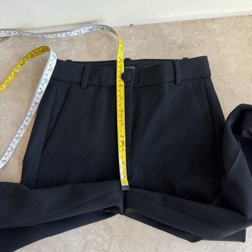 J Crew schwarze Cameron-Hose mit hohem Bund Vier-Jahreszeiten-Stretch Damengröße 00 - Bild 8 von 15