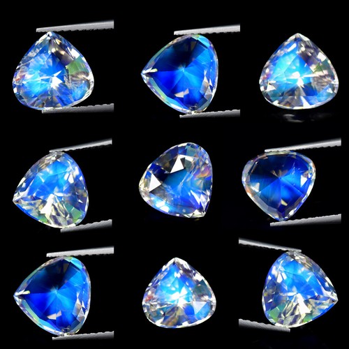 2.33Ct Pear _ Exclusive Top Grade Untreated Faceted Rainbow Moonstone - Picture 3 of 3