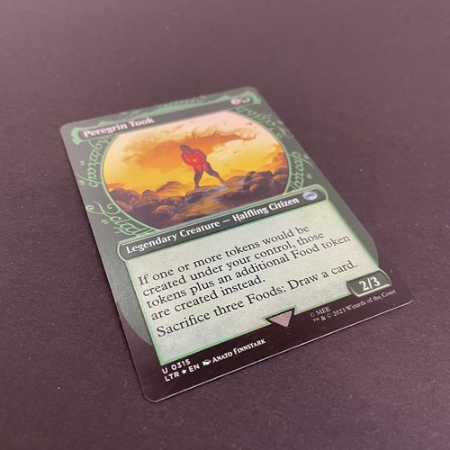 Peregrin Took Showcase Foil Lightly Played Legendary LotR Middle Earth 315 MTG - Picture 3 of 4