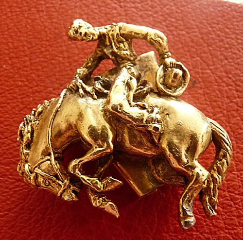 Ancien élément Accessoire ANCIEN Vintage Rodéo USA Old COW BOY - Picture 2 of 3