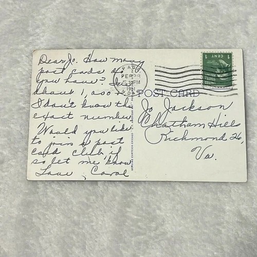 Postal Entrada Puente State Teachers College Valley City ND c1951 A669 - Imagen 2 de 2