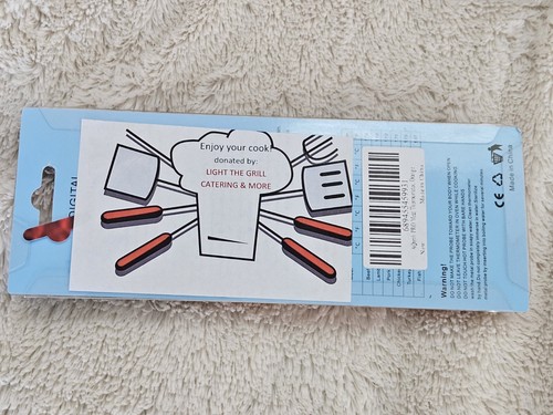 BBQ Gift Set: Stainless-Steel Skewers, Meat Thermometer, and Cutting Board - NIP - Picture 7 of 7
