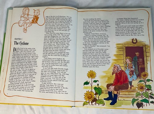 The Wonderful Wizard Of Oz L Frank Baum 1979 Illustrated HC Vintage UK wicked - Picture 6 of 13