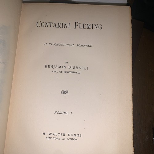 The Earl Of Beaconsfield K.G Benjamin Disraeli Contarini Fleming Vol V -VI 1904 - Picture 3 of 9