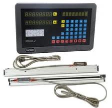 CHFOIC DROIII-2M 2-Axis Digital Readout+Linear Scale DRO Kit for Milling Machine