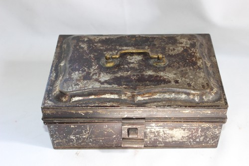 Antique Spice Box American Painted Tin Toleware Country Kitchen with Cannisters - Picture 6 of 12