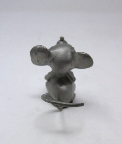 Figura de ratón coleccionable pequeña con acentos de peltre Hudson de 1 3/4 pulgadas de alto - Imagen 2 de 4