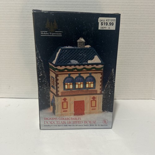 Dickens Collection Classic Series Porcelain Lighted Christmas Opera House w/ box - Picture 1 of 8