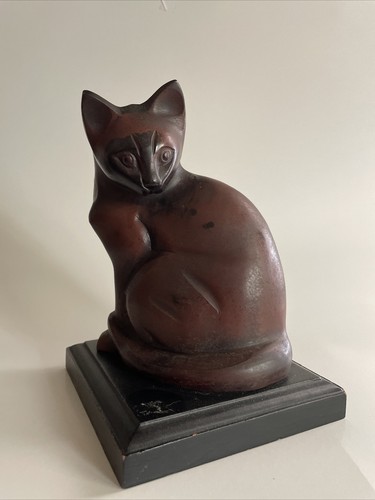 Vintage Metal Cat Sculpture Jaques Nam Lehmann? - Picture 2 of 7