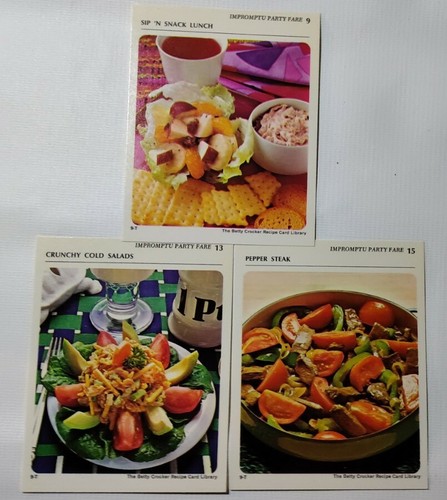 Vintage 1971 Stack of 80+ Betty Crocker Recipe Cards. Baking-Cooking-Health-Diet - Picture 3 of 11