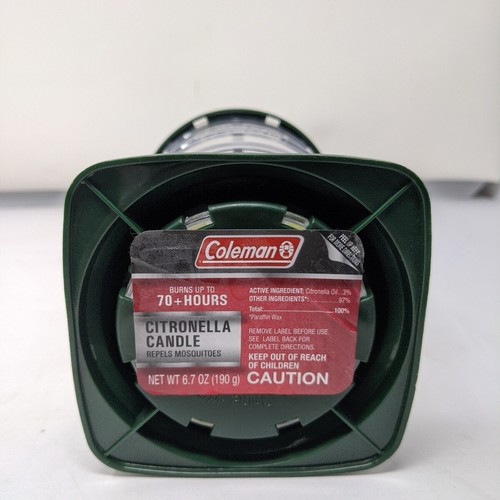 Coleman Citronella Candle Outdoor Lantern Camping Light 6.7 oz / 190g ( New ) - Picture 6 of 8