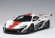 for AUTOART for Mclaren for P1 for GTR 2015 White with Red Stripe 1:18 car Model