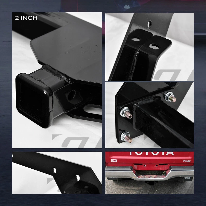 Parachoques trasero receptor de enganche de remolque clase 3 remolque 2" para camioneta Toyota 1984-1995 Foto 3 de 3