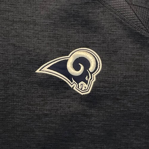 NFL Los Angeles Rams Jacket Mens XXL 2XL Navy Blue Classic Embroidered Full Zip - Picture 9 of 11