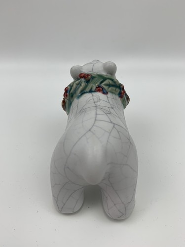 KONVOLUT (3) GLASIERTE KERAMIK URLAUB EISBÄREN 5" FIGUREN KIRKLAND - Bild 14 von 24