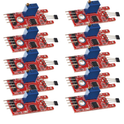 10Pcs Arduino Raspberry kompatible Linear Hall Magnetic Sensor Module ...