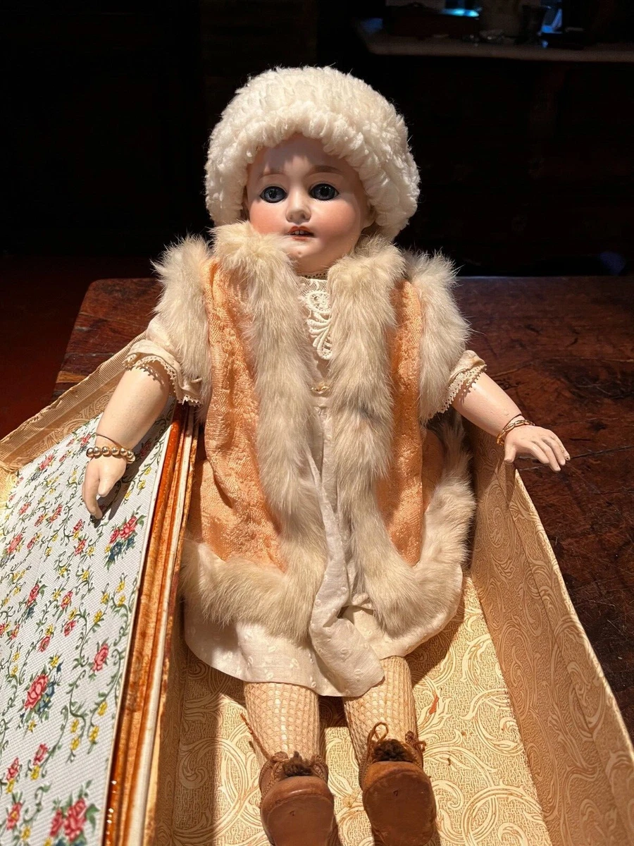 Grande Poupée Ancienne DEP - Tête Porcelaine - Années 1950 - 58 Cm - Collection