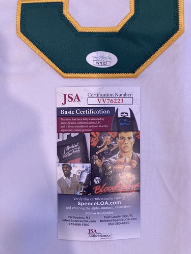 Jose Canseco Signed Oakland A's Jersey w MVP Inscription JSA COA - Picture 7 of 9