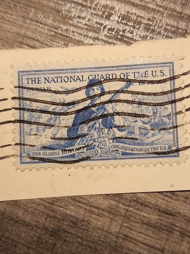 US stamp Scott 1017 US National Guard, In War and In Peace- 3c 1953 Used - #5949 - Picture 2 of 2