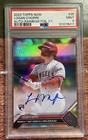 Logan O'Hoppe - 2023 TOPPS NOW Card 35 1st HR Rainbow Foil Auto 1/1 PSA 9 RC