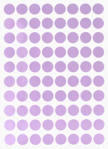 Punktaufkleber Pastell Lila in verschiedenen Größen (8MM-25MM) Farbetikett in 15 Blatt  - Bild 1 von 21