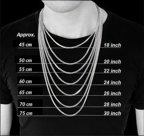3MM Real 925 Sterling Silver Punk Retro Skull Bone Link Chain Necklace Men Women - Picture 7 of 9
