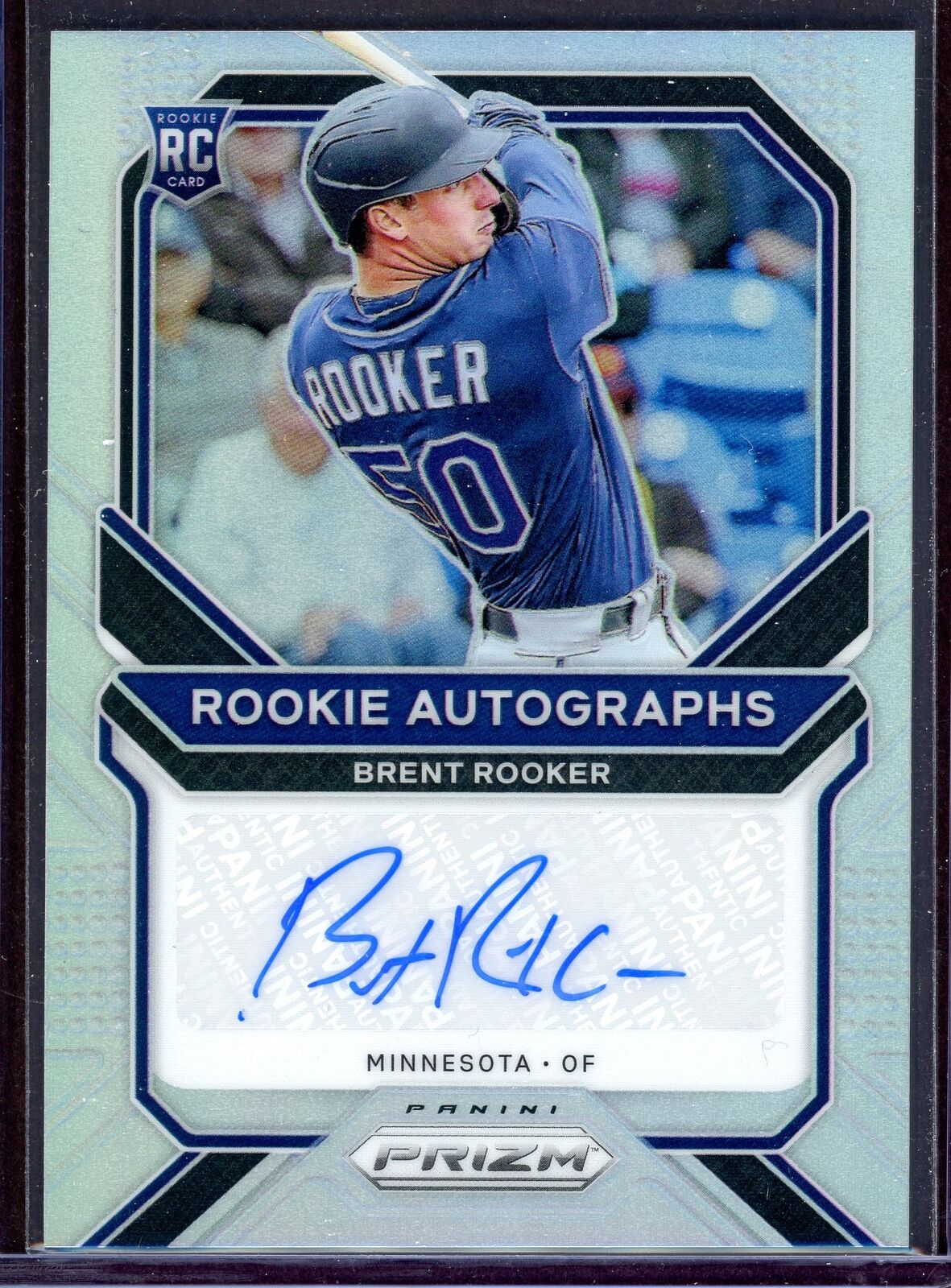 BRENT ROOKER ~ 2021 Panini Prizm Baseball Rookie Autographs #65 AUTO (B746)