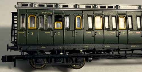 Abteilwagen 2. Kl., Gattg/Bauart B4 Pr 04, 4-achsig, grün, Zugschlußsch., OVP - Bild 11 von 12