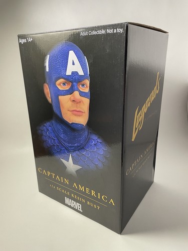 Limited Edition Captain America 1/2 Scale Resin Bust - Picture 8 of 12