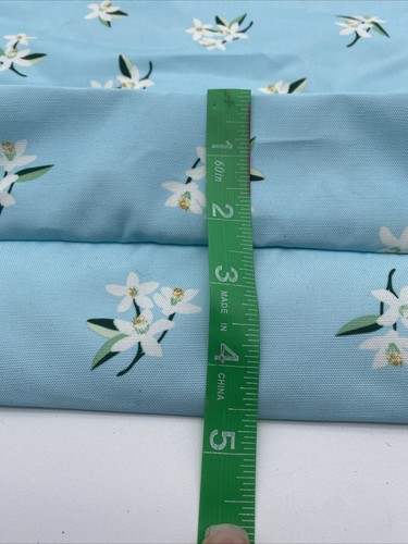 Kate Spade Aquamarine Floral Blossom Large Canvas Tote 22" x 15" Bag - Picture 8 of 8