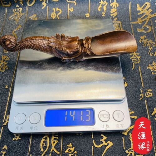 Bronze Dragon Tea Shovel Tea Spoon Pendant Tea Shovel - Picture 8 of 10
