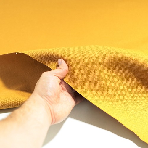 Robuster Canvas in Ockergelb Schwerer Polsterstoff für Möbel Bezüge - Bild 3 von 3