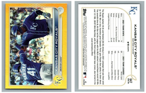 2022 TOPPS GOLD FOIL RAINBOW PARALLEL U PICK COMPLETE YOUR SET 600 - 660 LIST 6 - Picture 30 of 41