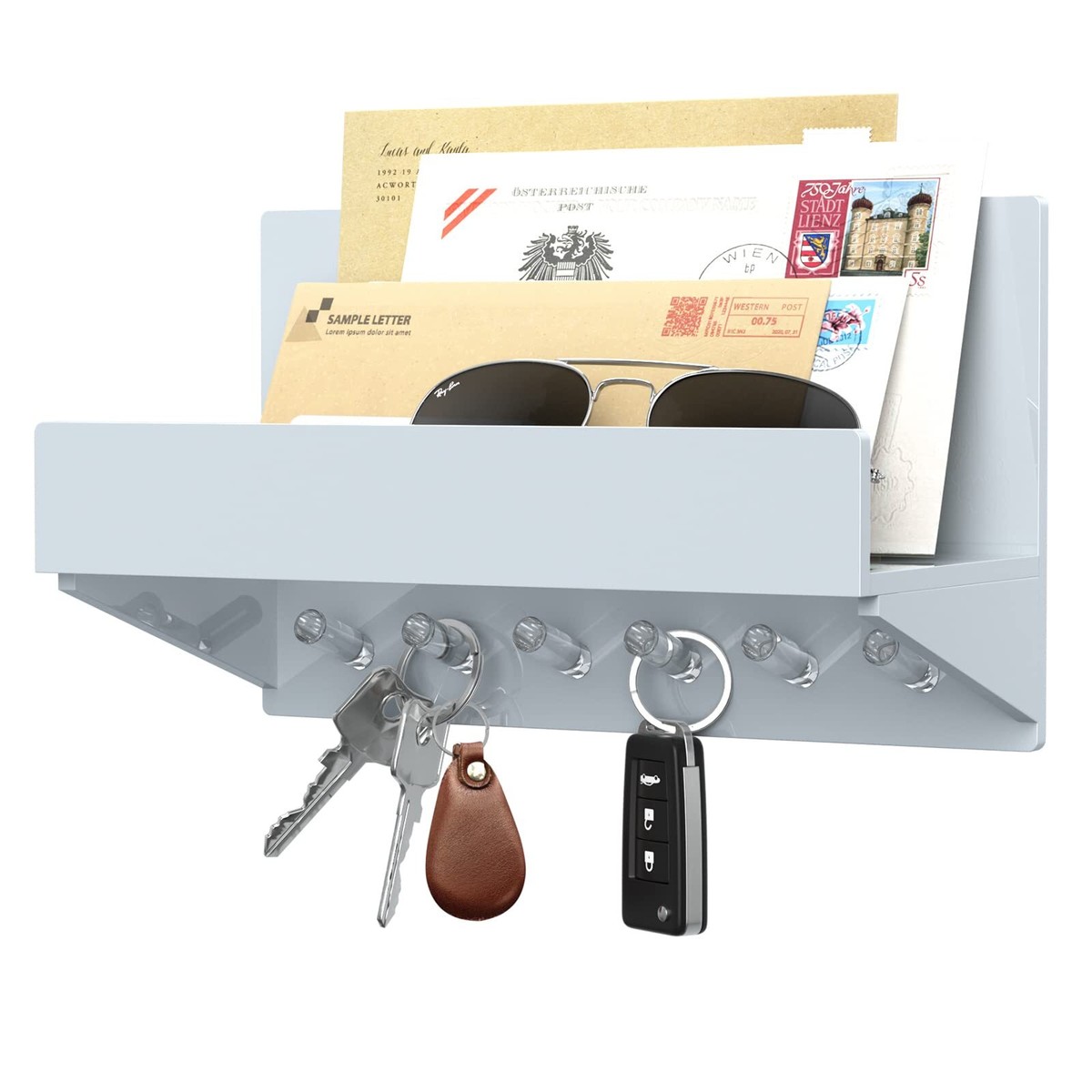 Key and post holder for wall hotsell