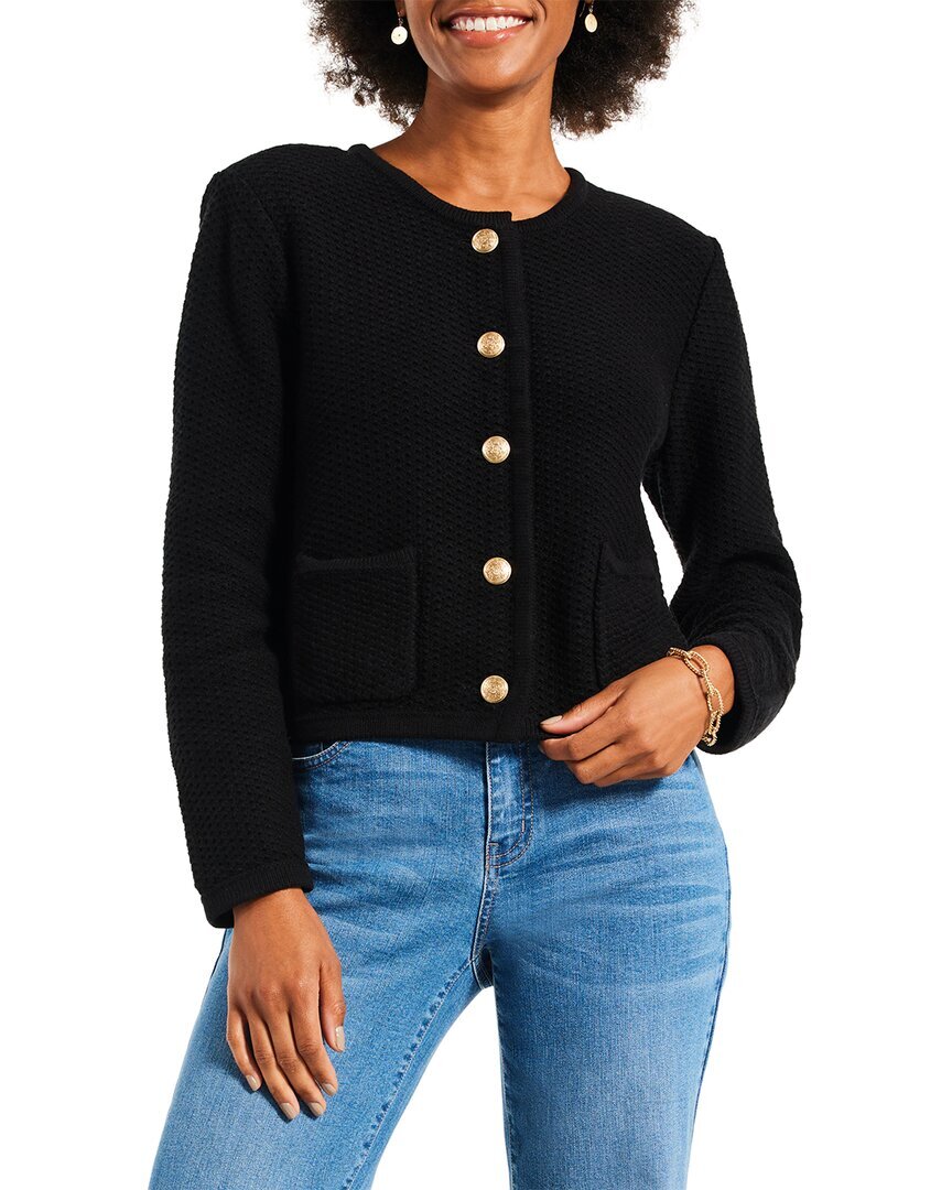 Женская куртка-свитер с позолоченной текстурой Nic+Zoe Petite Pl