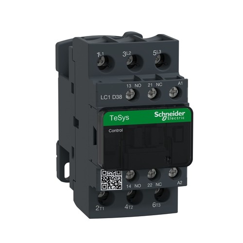 Schneider Electric 3 Pole 38A 440V TeSys Contactor LC1D38M7