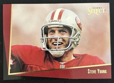 1993 Select 49ers Football Card #1 Steve Young