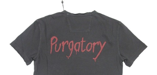 John Varvatos Men's Coal Gray Iron Maiden Graphic Raw Edge Short Sleeve T-Shirt - Bild 6 von 6