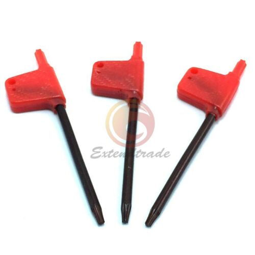 3x Kunststoffgriff Flagge Typ T6/T7/T8/T9 /T10/T15/T20 Torx Schlüssel Rot - Bild 3 von 6