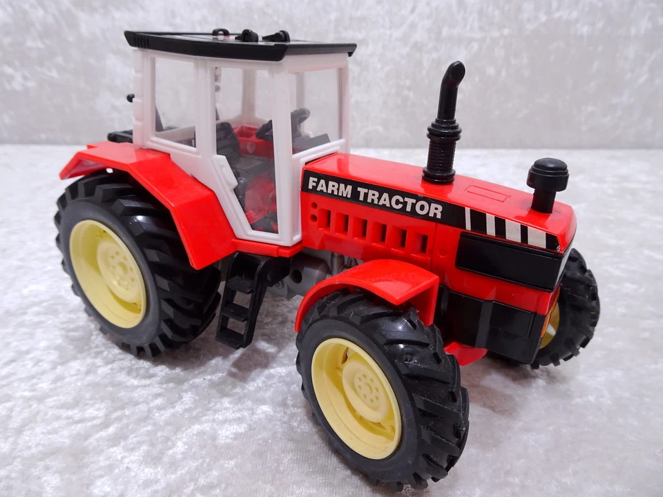 Dickie Toys Design Modell Farm Tractor Traktor mit Holzanhänger - Vintage - Bild 3 von 4