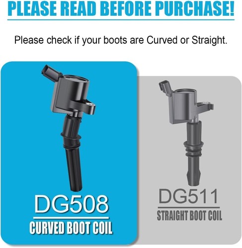 Ignition Coil DG508 & Motorcraft Spark Plug SP479 for Ford 4.6L 5.4L V8 DG457 DG - Picture 7 of 9